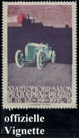 ÖSTERREICH (CSR)^ 1914 (Apr.) Gez. Reklame-Vignette: XI. AUTOMOBIL-SALON PRAHA PRAG PRAGUE.. 1914 (Rennsportwagen) Volle - Coches