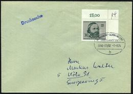 NÜRNBERG-SCHWANDORF/ ÜBERLANDPOST/ 0846-01-02/ B 1974 (7.9.) Oval-Steg , Klar Gest. Inl.-Brief (Mi.598) - Martin Luther  - Cars