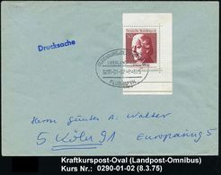 OLDENBURG,OLDB-BREMEN/ ÜBERLANDPOST/ 0290-01-02/ FLUGHAFEN 1975 (8.3.) Oval-St. Klar Auf Inl.-Brief - Martin Luther & Re - Voitures
