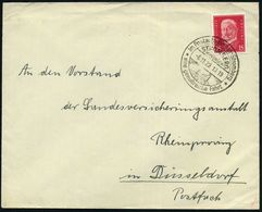 STROMBERG/ (HUNSRÜCK)/ Im Postauto Bingen-Stromberg.. 1929 (6.11.) HWSt (Burgruine) Rs. Viol. Abs.-2L: Kinder-Genesungss - Automobili