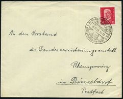 STROMBERG/ (HUNSRÜCK)/ Im Postauto Bingen-Stromberg.. 1929 (6.11.) HWSt (Burgruine) Rs. Viol. Abs.-2L: Kinder-Genesungss - Autos