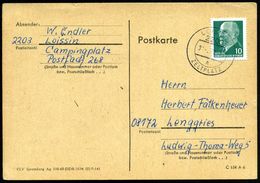 2203 LOISSIN/ A/  Z E L T P L A T Z 1970 (30.6.) Seltener 1K-Steg = Saison-Hauspostamt Camping , Klar Gest. Inl.-Karte - - Altri & Non Classificati