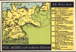 WIESBADEN/ 1/ FERIENHEIME Für/ HANDEL U.INDUSTRIE../ 25 Jahre/ 45 Heime/ An Der See/ Im Gebirge.. 1936 (21.3.) Seltener  - Andere & Zonder Classificatie