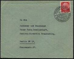 RÜDERSDORF (b BERLIN)/ ..700 Jahre Rüdersdorfer Kalkbergbau 1938 (9.2.) HWSt = Autobahnbrücke , Klar Gest. Bedarfsbrief  - Automobili