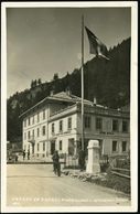 ÖSTERREICH 1931 (29.5.) Viol. Ra2:  B R E N N E R S E E / P. Gries A. Brenner (= PSt.II) S/w.-Foto-Ak: Straßen-Grenze Am - Automobili