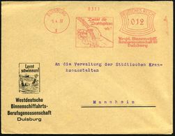 DUISBURG/ 1/ Zwickt Die/ Drahtspitzen Ab!/ Westd.Binnenschiff./ Berufsgenossenschaft 60 1932 (5.4.) AFS = Blutende Hand  - Unfälle Und Verkehrssicherheit