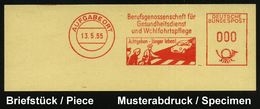 B.R.D. 1955 (13.5.) AFS: AUFGABEORT/Berufsgenossenschaft Für/Gesundheitsdienst../Achtgeben - Länger Leben! (Fußgänger Au - Accidents & Sécurité Routière