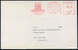 2 HAMBURG 54/ HANSA-TRESOR../ GEBÜHR BEZAHLT 1975 (Apr.) AFS 015 Pf. = MsDrs. (Abb.: Tresor) Inl.-Brief (Dü.E-26) - 30jä - Zonder Classificatie