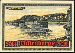 Wittenberge 1921 5 Verschied. Inflations-Notgeldscheine M. Diversen Sehenswürdigkeiten (Bauwerke) Alle Bankfrisch - 30jä - Non Classificati