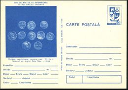 RUMÄNIEN 1978 30 B. BiP "2000 Jahre Ziridava", Blau: Römische Münzen, III.-I. Jhdt. , Ungebr. (Mi.P 814) - Preussen / Pr - Ohne Zuordnung
