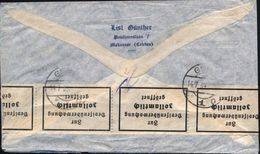 Gera 1939 (14.7.) 1K-Brücke: GERA/*1c  Rs Auf Devisenzenur-Zettel "Zur/Devisenüberwachung/..geöffnet" Rs. 2x Auf Übersee - Non Classés