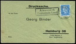 A L A U N W E R K /  Zeulenroda Land 1932 (1.10.) Viol. Ra.2 = PSt.II = Ehem. Alaun-Bergwerk, Gaststätte + 1K-Steg: ZEUL - Scheikunde