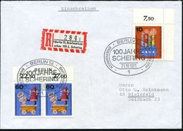1 BERLIN 12/ 100 JAHRE/ SCHERING/ BRIEFM.-AUSSTELLUNG 1971 (21.10.) SSt + Sonder-RZ: 1 Berlin 12, Briefmarken-/schau 100 - Chemistry
