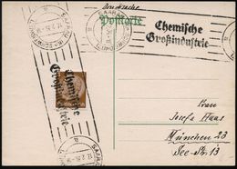 SAARAU (Kr SCHWEIDNITZ)/ A/ Chemische/ Großindustrie 1936 (17.2.) Seltener RoWSt (endlos) 2x Klar Auf Inl.-Karte, Nur 19 - Chimica