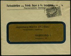 LEVERKUSEN/ *(KR CÖLN)* 1923 (4.8.) 1K-Steg Auf EF 1000 Mk., Firmen-Bf.: Farbenfabriken Vorm. Friedr. Bayer & Co../ Phar - Chimie