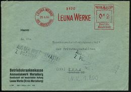 LEUNA WERKE/ (KR MERSEBURG)/ LEUNA WERKE 1944 (25.4.) AFS = Hauspostamt Leuna-Werke + Schw. 2L: AUS DEM BREIFKASTEN.. ,  - Chimie