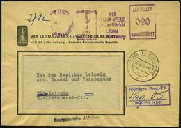 LEUNA/ (KR MERSEBURG)/ VEB/ LEUNA-WERKE/ "Walter Ulbricht"../ ZKD 1965 (30.5.) Lila ZKD-AFS (altersbedingt Abgenutzt) +  - Scheikunde