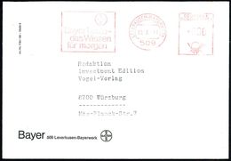 509 LEVERKUSEN-BAYERWERK/ BAYER/ Bayer Heute-/ Das Wissen/ Für Morgen 1971 (29.7.) AFS (Bayer-Logo) Motivgl. Firmen-Bf.  - Chemie