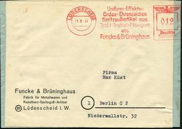 LÜDENSCHEID/ Uniform-Effekten/ Orden../ Spritzgußartikel Aus/ Trolit-Trolitul-Plexigum/ Etc./ Funcke & Brüninghaus 1944  - Chimie