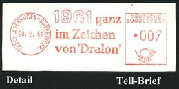 (22c) #bzw.# 509 LEVERKUSEN-BAYERWERK/ Dralon.. 1961/69 4 Verschiedene AFS = Alle Hauspostamt Bayer-Werk , 3 Firmen-Brie - Química