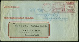 SCHWELM/ Tragt/ Absätze/ Continental/ Schwelmer Gummiwaren-Ges. 1942 (17.3.) Dekorat. AFS (= Passanten Bewundern "Reklam - Chimica