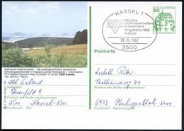 3500 KASSEL 1/ CVJM/ 100 Jahre/ CVJM-Gesamtverband../ Pfingsttreffen 1982 SSt (CVJM-Logo) Ortsgleiche BiP 50 Pf. Burgen: - Cristianesimo