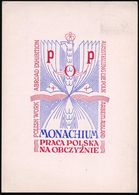 MÜNCHEN 2/ AUSSTELLUNG/ DIE POLNISCHE ARBEIT IM AUSLAND 1947 (21.11.) SSt = Maria Mit Jesuskind = "Schwarze Madonna" (vo - Christianisme