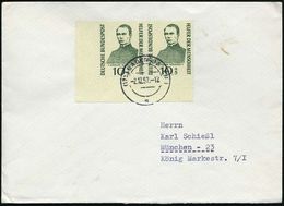 B.R.D. 1957 (2.12.) 10 + 5 Pf. Adolph Kolping, Reine MeF = Bogeneckrand-Paar ( = Kathol. Patron Der Christl. Gesellen, K - Cristianesimo