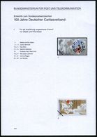 B.R.D. 1997 (Sept.) 100 Pf. "100 Jahre Deutscher Caritasverband", 24 Verschied. Color-Entwürfe D. Bundesdruckerei A.5 En - Christianisme