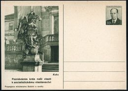 TSCHECHOSLOWAKEI 1953 30 H. BiP Potocki: Kuks, Poznavanim Krs Nasi Viasti.. = Barocke Engels-Skulptur (u. Sozialistische - Christianisme
