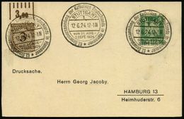 STUTTGART/ 1/ 63.Generalversammlung Der Katholiken Deutschlands In Hannover 1924 (12.6.) Seltener HWSt 3x Klar Auf Inl.- - Christianity