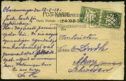 OBERAMMERGAU/  PASSIONSSPIELE 1910 (12.6.) FaWSt, Typ Bickerdike , S/w.-Foto-Ak.: Anton Lang = Jesus-Darsteller (rs. Etw - Christendom