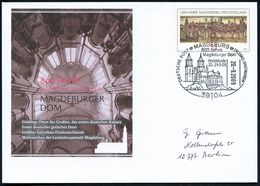 39104 MAGDEBURG/ 800 Jahre/ Magdeburger Dom.. #bzw.# 53113 BONN, 800 JAHRE MAGDEBURGER DOM 2009 (Sept.) 2 Verschiedene S - Chiese E Cattedrali