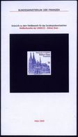 B.R.D. 2003 (März) 56 C. Kölner Dom "Weltkulturerbe UNESCO" , 47 Verschied. Color-Alternativ-Entwürfe D. Bundesdruckerei - Churches & Cathedrals