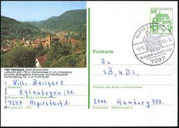 7297 ALPIRSBACH 1/ KLOSTER. U.KURSTADT 1982 (6.5.) HWSt = Kloster Auf Orts- U. Motivgleicher BiP 50 Pf. Burgen, Grün: 72 - Klöster