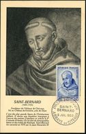 FRANKREICH 1953 (9.7.) 8 F. + 2 F. "800 Todestag Saint Bernard", Gründer Des Klosters Clairvaux + ET-SSt.: ABBAYE DE CIT - Cristianesimo