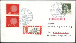 4178 KEVELAER/ Seit 1642/ Marien Wallfahrt 1971 (17.8.) HWSt = Wallfahrtskirche 2x + Sonder-RZ: 4178 Kevelaer 1/ Wall-fa - Cristianismo