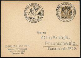 BERLIN SW 68/ Berliner Weihnachtsmesse 1925 Im Merkur-Messehaus 1925 (18.12.) Seltener SSt = Weihnachtsmann (im Pelzmant - Noël
