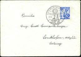 ÖSTERREICH 1953 (21.12.) SSt.: CHRISTKINDL = Jesuskind (4 Sterne) Klar Gest. Bedarfs-Ausl.-Brief (Wu.53-44) - Der 2. Wel - Weihnachten