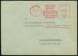 AUGSBURG/ 1/ Die Schöne Dt./ Stadt D.späten/ Mittelalters/ Stadtverw. 1951 (14.12.) AFS = Stadtwappen (röm. Fruchtbarkei - Christianisme