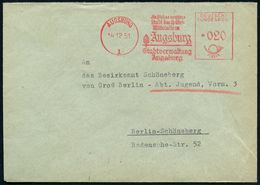 AUGSBURG/ 1/ Die Schöne Dt./ Stadt D.späten/ Mittelalters/ Stadtverw. 1951 (14.12.) AFS = Stadtwappen (röm. Fruchtbarkei - Christentum