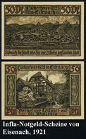 Eisenach 1921 Infla-Notgeld , Serie Von 6 Verschied. 50 Pf.-Scheinen Mit Luther-Motiven , Alle Bankfrisch, Dekorativ!  - - Cristianismo