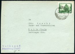 FRIEDEBURG/ über/ LUTHERSTADT EISLEBEN 1953 (10.11.) 2K-HWSt = PSt. I , Klar Gest. Bedarfs-Vorderseite, (Bochmann Unbeka - Cristianesimo