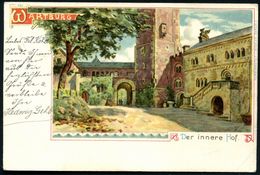 WARTBURG/ ** 1900 (10.7.) 1K = Hauspostamt Wartburg = Wirkungsstätte Von Luther, Hl. Elisabeth Etc., Klar Gest. Color-Li - Christentum