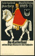 Aachen 1925 PP 5 Pf. "Jahrtausendfeier Rheinland", Grün: Jahrtausend Ausstellung Aachen.. = Kaiser Heinrich I. (zu Pferd - Andere & Zonder Classificatie