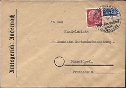 (22b) ANDERNACH/ Albertus-magnus/ Woche 1954 (23.7.) Seltener HWSt (Reliqien-Schrein) Klar Gest. Justiz-Bf. (Bo.3) - Ges - Other & Unclassified