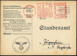 FRANKFURT/ (MAIN)1/ Der Römer 1938 (28.5.) Dekorat. AFS = Justitia (Brunnenfigur) Mit Waage Vor Rathaus "Römer" = Krönun - Andere & Zonder Classificatie