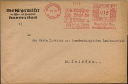 BRANDENBURG/ (HAVEL)1/ Die 1000jährige/ Stadt D./ Wäler U./ Seen/ Magistrat.. 1935 (3.12.) Dekorativer AFS = Roland Mit  - Sonstige & Ohne Zuordnung