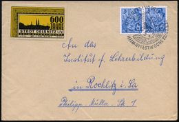 OELSNITZ (VOGTL)/ 600 JAHRE/ STADT/ HEIMATFESTWOCHE.. 1957 (24.6.) HWSt (Wappen) + Jubil.-Vign.: 600 JAHRE STADT OELSNIT - Other & Unclassified