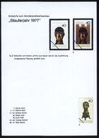 B.R.D. 1977 40 Pf. "Stauferjahr 1977" = Barbarossa-Reliquiar, 31 Verschied. Color- Entwürfe D.Bundesdruckerei A.4 Entwur - Altri & Non Classificati
